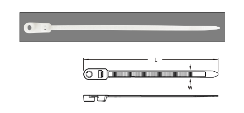 Dây rút nhựa cố định cáp – Mounting Cable Ties